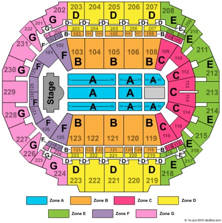 Centurylink Seating Chart With Seat Numbers