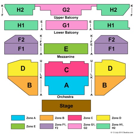 Spreckels Theater Seating Chart