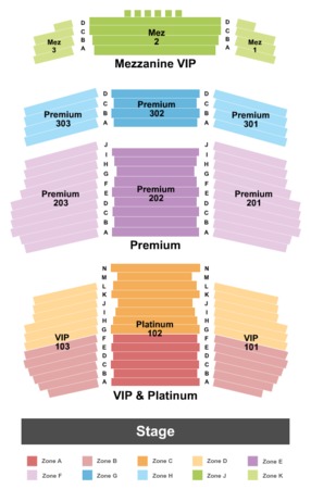 Riverwind Showplace Theater Seating Chart