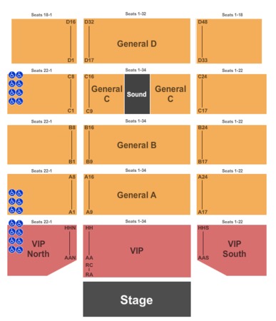 Global event center winstar seating chart
