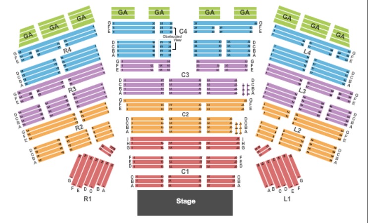 Grey Eagle Events Seating Chart
