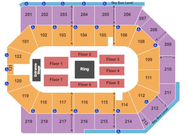 Oracle Arena Wwe Seating Chart