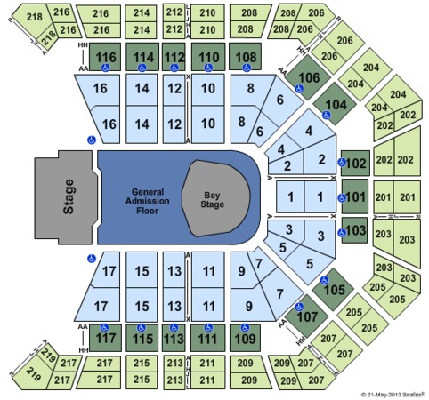 Mgm Garden Arena Seating Chart