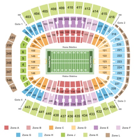 Jacksonville Jaguars Seating Chart 3d