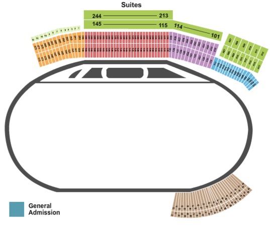 Atlanta Motor Speedway Tickets in Hampton Georgia, Seating 
