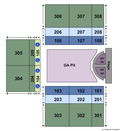 Winstar Theater Seating Chart