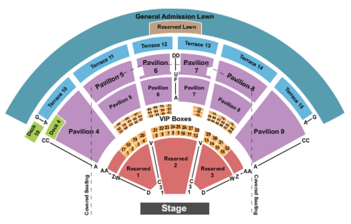 Uptown Amphitheater Charlotte Nc Seating Chart