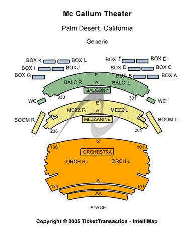 mccallum theater palm desert seating chart - Part.tscoreks.org