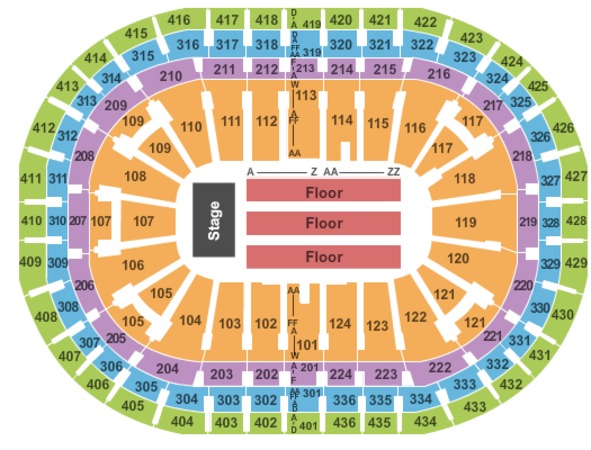 Msg Detailed Seating Chart