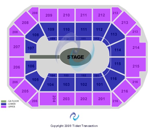 allstate arena seating chart. Allstate Arena Center Stage GA