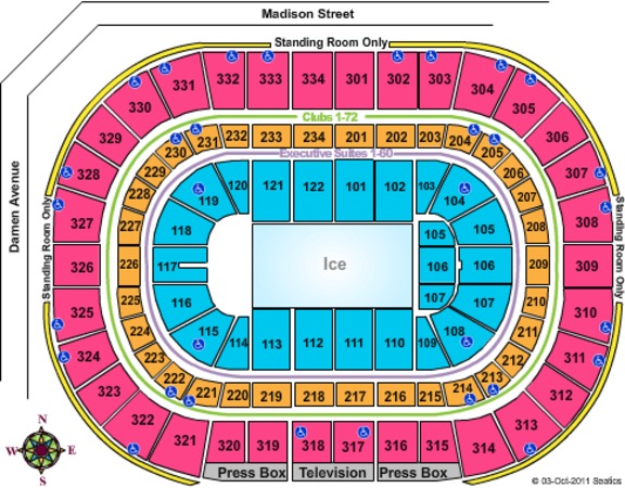 United Center Blackhawks Seating Chart