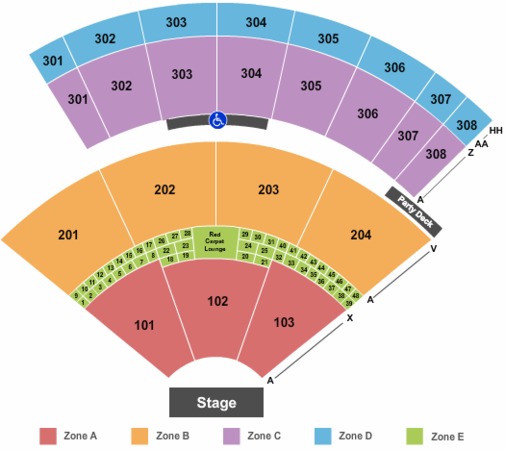 Seating Chart For Shoreline Amphitheatre Mountain View