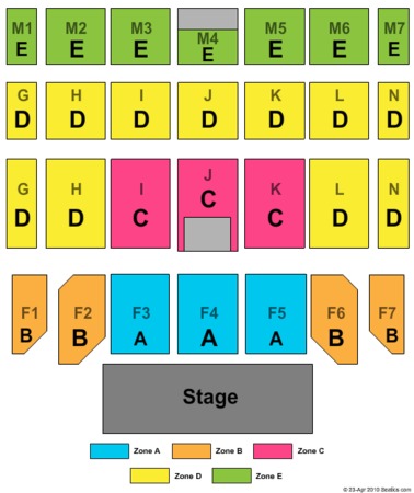 Casino Rama Seat Map