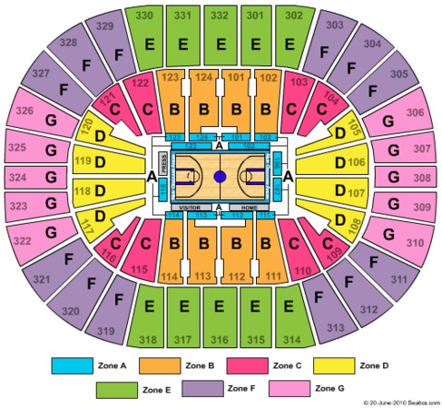 Smoothie King Center Tickets in New Orleans Louisiana, Seating Charts ...