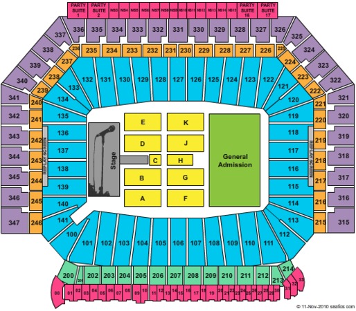 Seating chart for concerts at ford field #1