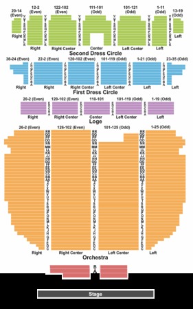 Ppac Seating Chart With Seat Numbers