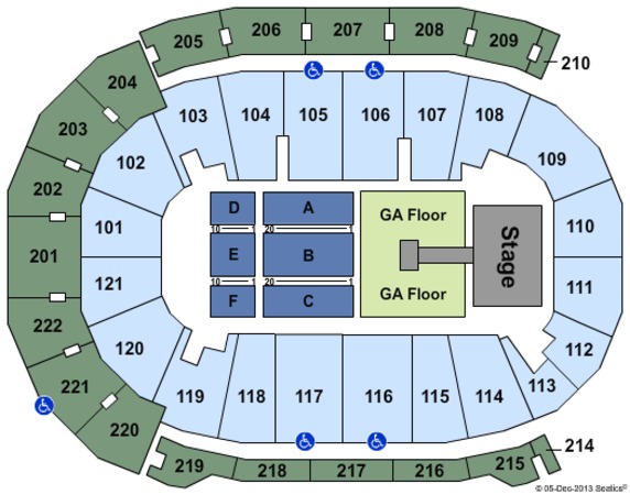 Seating chart for the ford center in evansville indiana #10