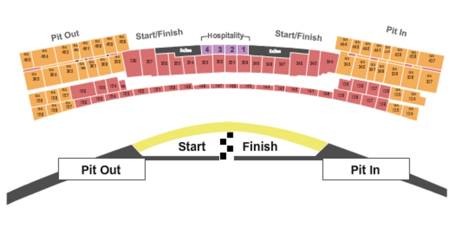 Detailed Seating Chart Daytona International Speedway