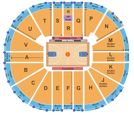 Sdsu Viejas Arena Seating Chart | Basketball Scores