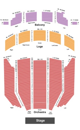 The Rose Seating Chart Pasadena