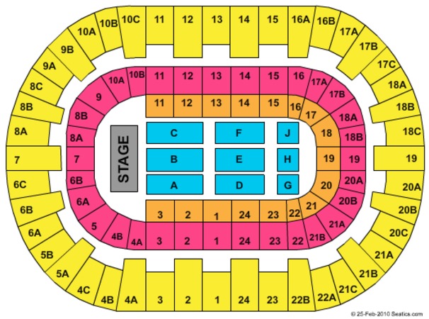 Valley View Casino Center Seating Chart Concert