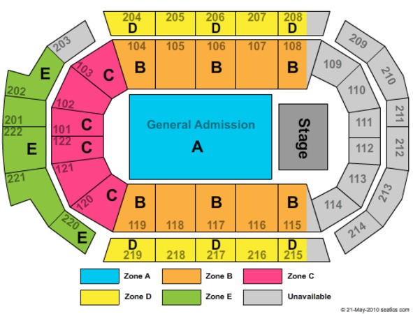 Family Arena Seating Chart Bret